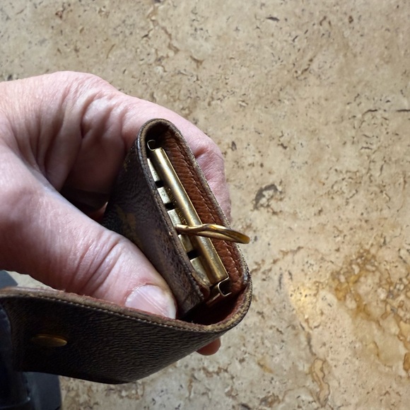 Louis Vuitton Monogram Brown Wallet with Gold Button - Picture 3 of 6